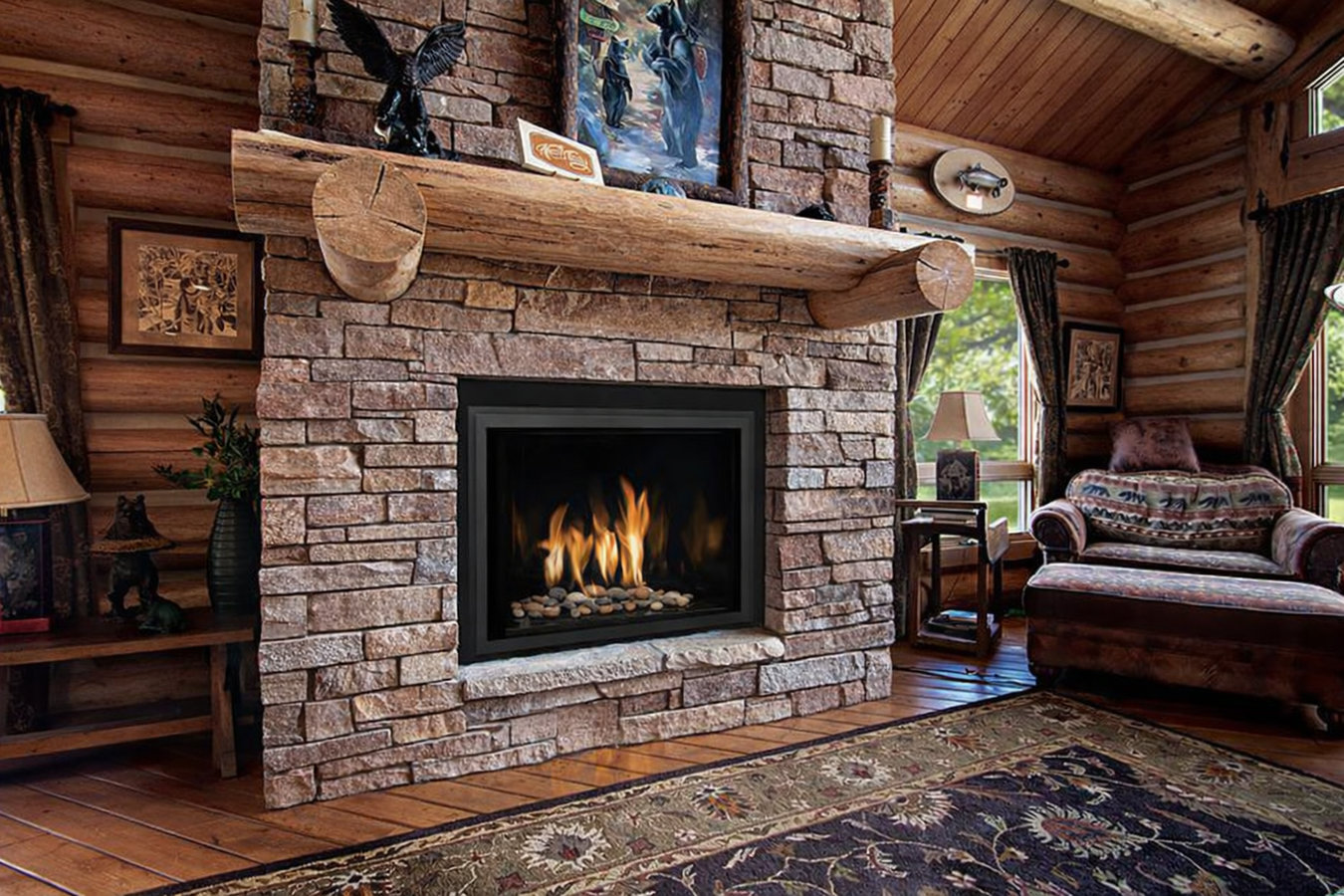 Fireplace installation